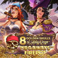 8 Golden Skulls of Holly Roger Megaways